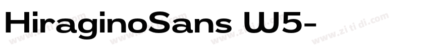 HiraginoSans W5字体转换 HiraginoSans W5字体转换